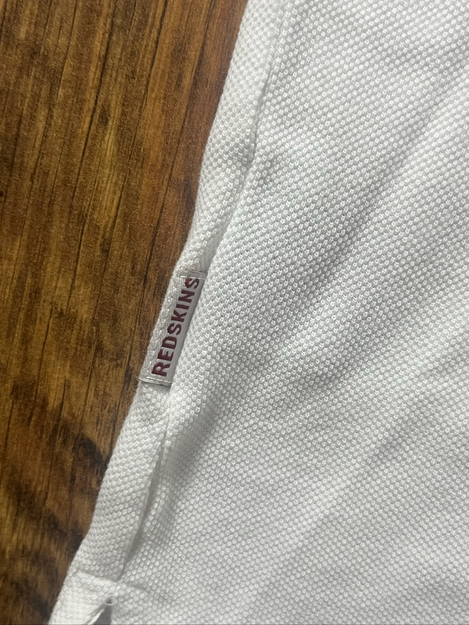 Vintage American preppy style embroidered Speedway College white polo - Redskins 84 Club - Size M/L - very good condition – photo 10